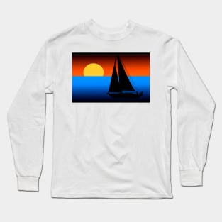 Sailing Into The Sunset Long Sleeve T-Shirt